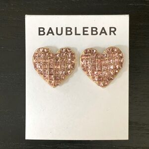Baublebar pink crystal hearts - never worn